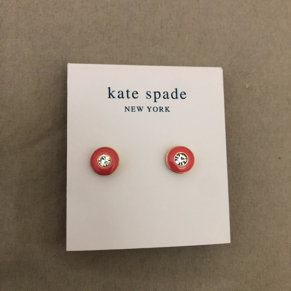 Kate Spade Red Circle Earrings